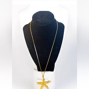 Vintage Starfish Ocean Pendant/ Necklace
